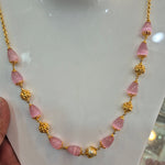 Monalisa beads with gold balls