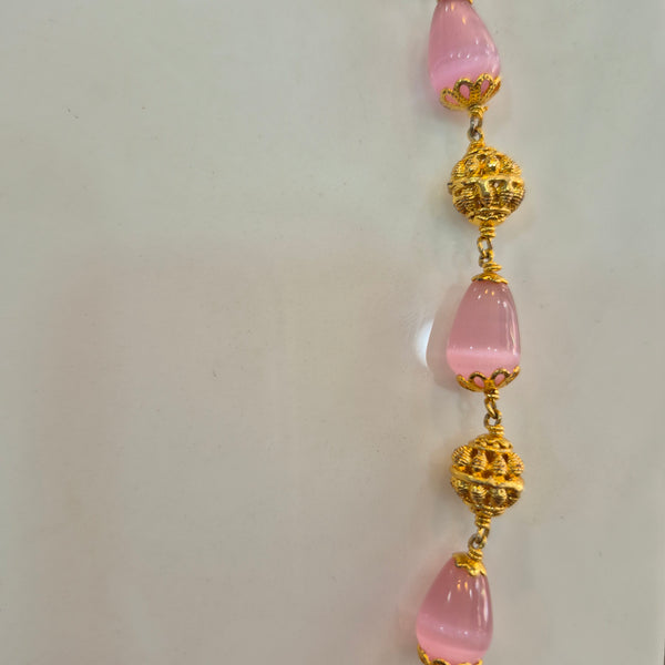 Monalisa beads with gold balls